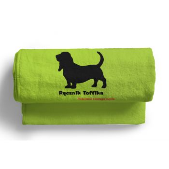 Psiocznik - mały ręcznik Beagle + Imię Psa Ręcznik 100x50 z haftem