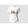 Damski t-shirt Psioszulka - Golden retriever - koszulka z portretem