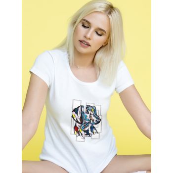 Damski t-shirt Psioszulka - fajna koszulka z grafiką Jaminka